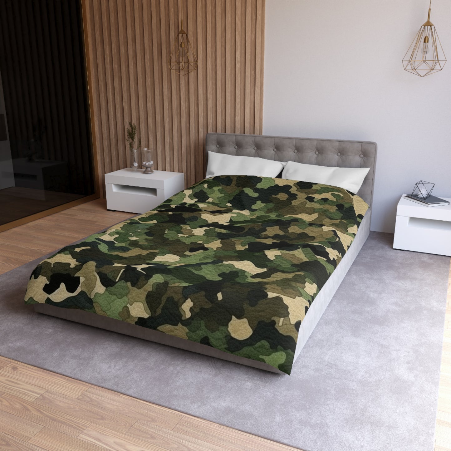 Classic Camo | Camouflage Wrap | Traditional Camo - Microfiber Duvet Cover