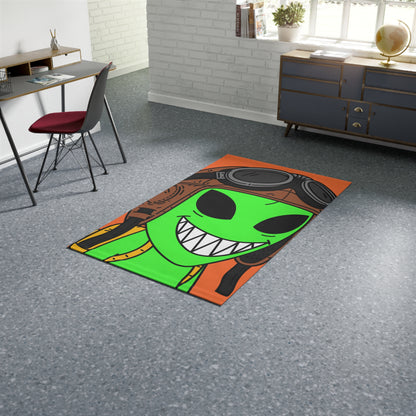 Space Force Aviator Alien Visitor Dobby Rug