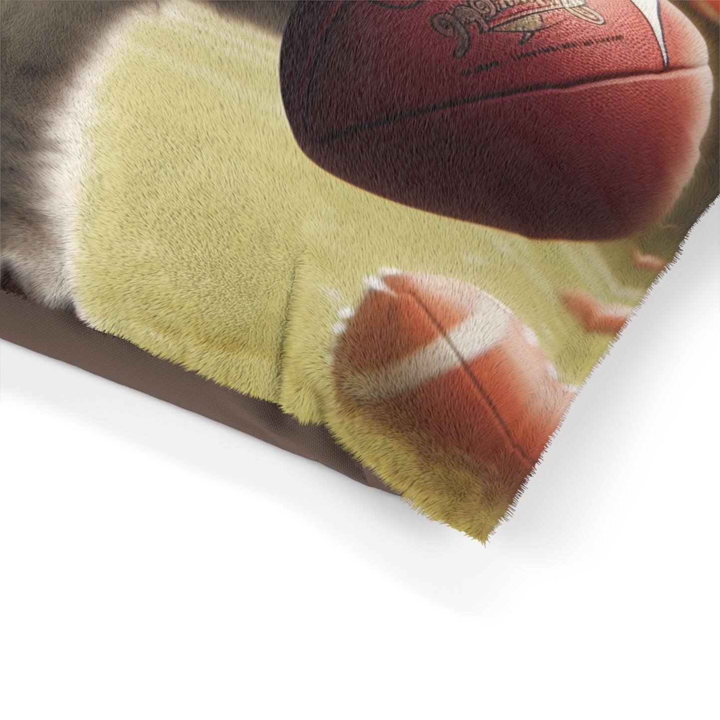 Football Kitty Fantasy: Feline Cat American Sport Quarterback - Dog & Pet Bed