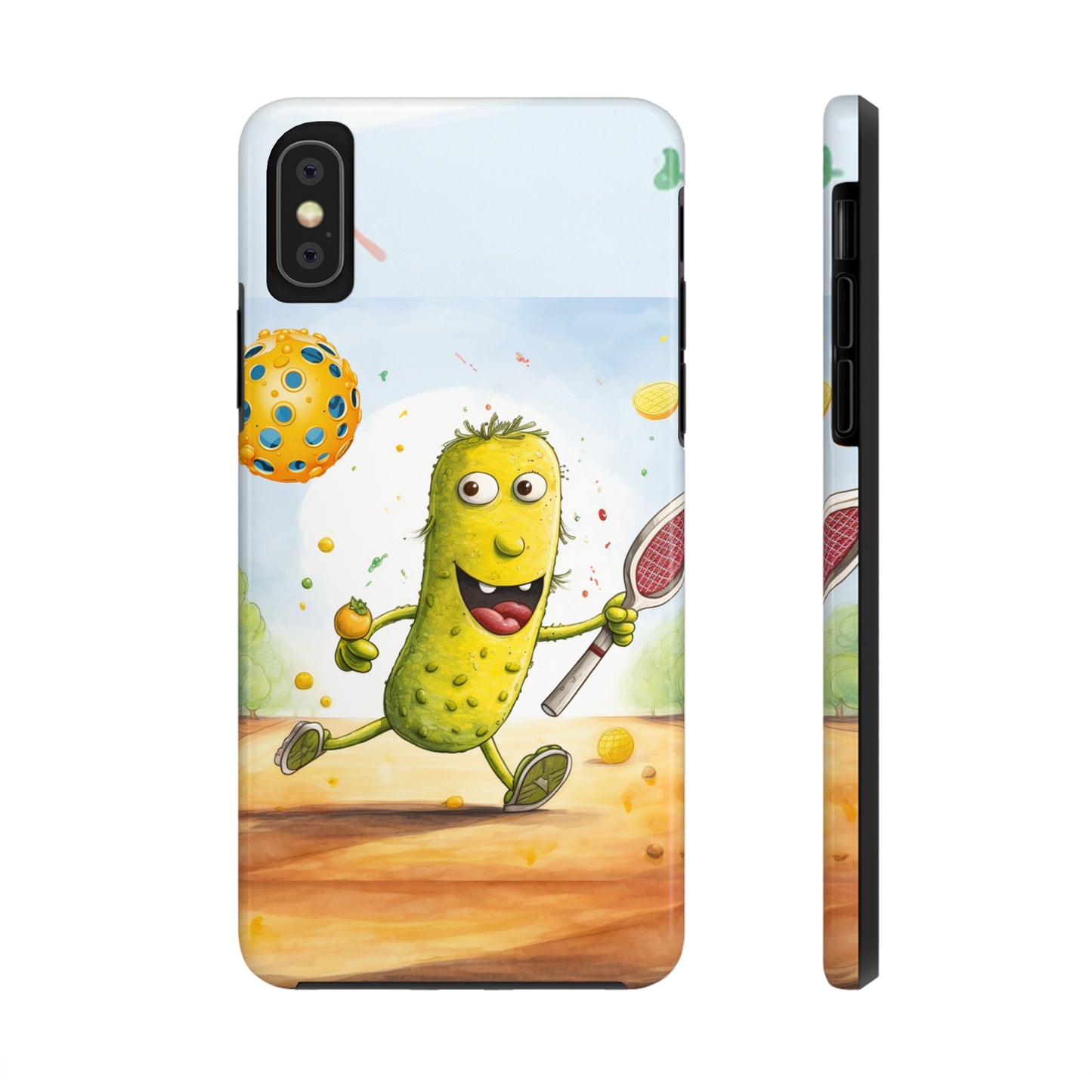 Pickleball Play: Pickle Sport Action Game, Fast Dink Ball - Tough Phone Cases