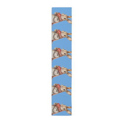 Easter Bunny Heartfelt Rabbit Gift - Table Runner (Cotton, Poly)