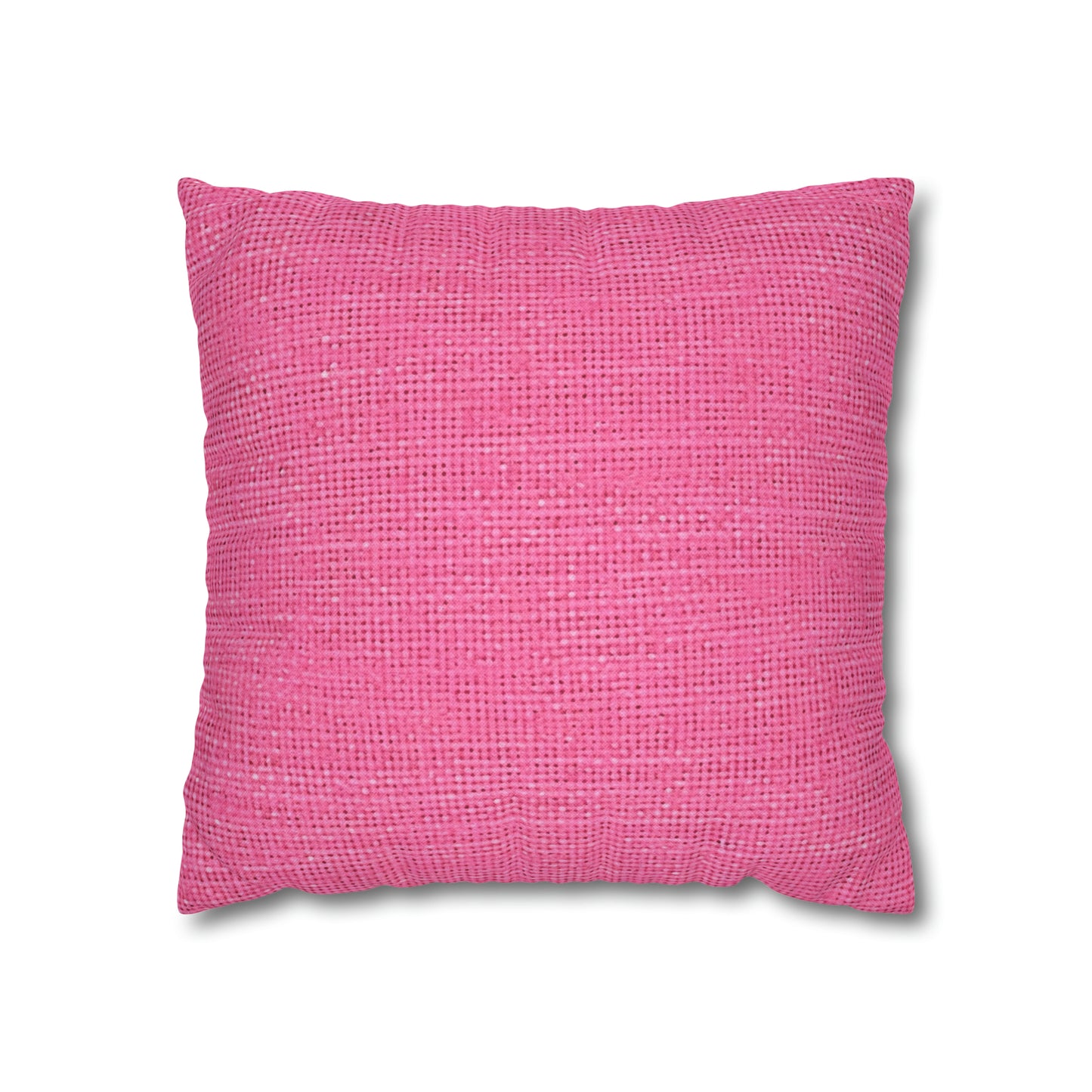 Doll-Like Pink Denim Designer Fabric Style - Spun Polyester Square Pillow Case