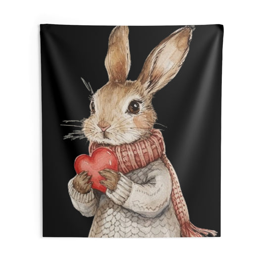 Easter Bunny Heartfelt Rabbit Gift - Indoor Wall Tapestries