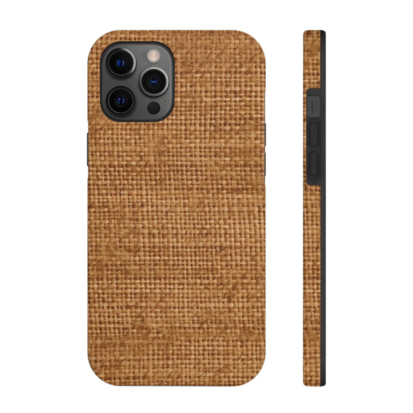 Light Chocolate: Denim-Inspired Elegant Fabric - Tough Phone Cases