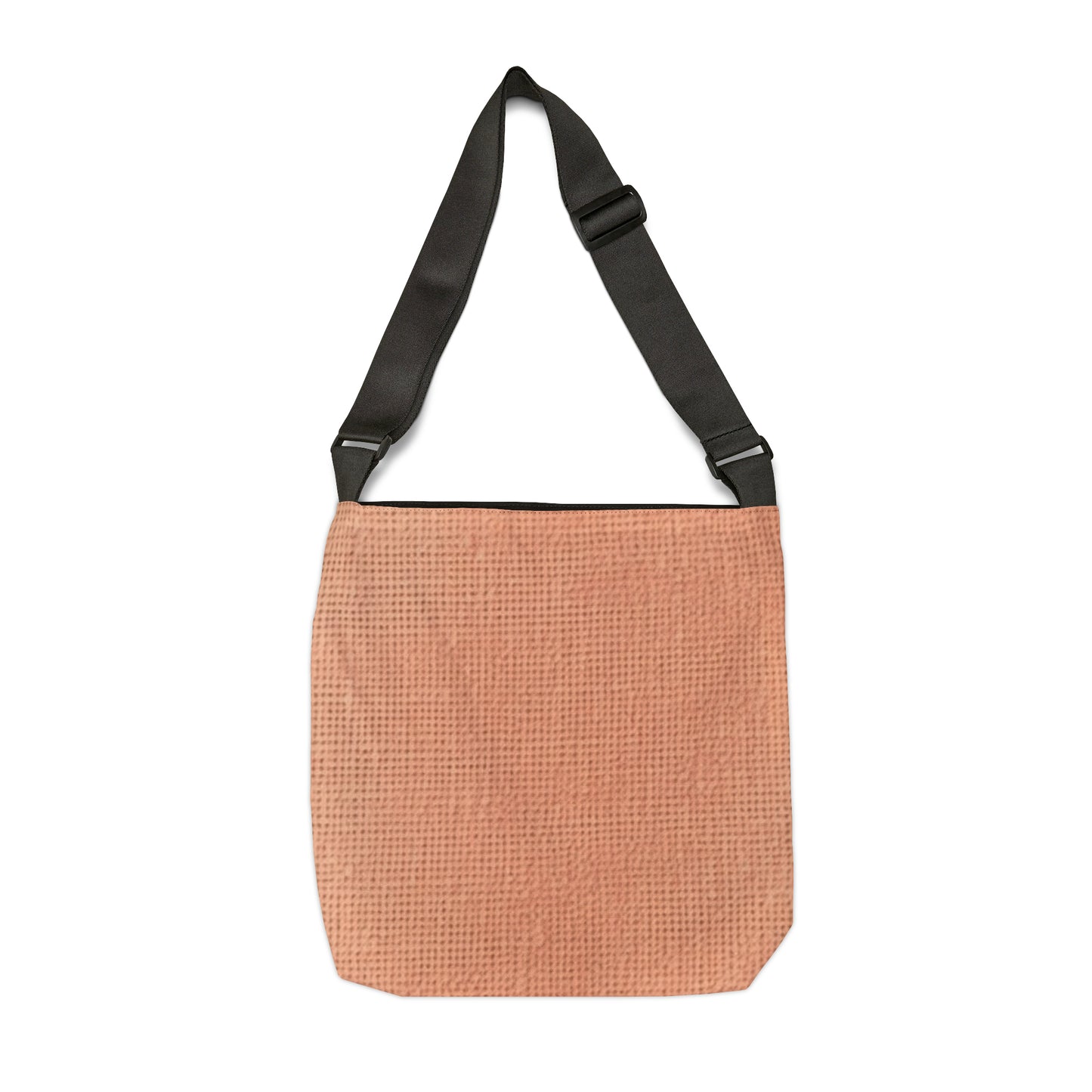 Soft Pink-Orange Peach: Denim-Inspired, Lush Fabric - Adjustable Tote Bag (AOP)