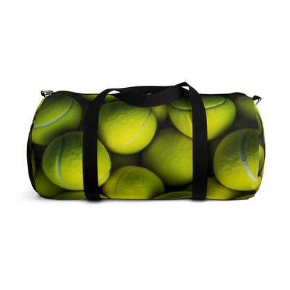 Tennis Ball Sport: Athlete Court Action, Rally & Serve - Duffel Bag