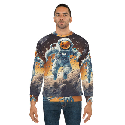 Galactic Adventurer - Celestial Star Art: Deep Space Exploration - Unisex Sweatshirt (AOP)