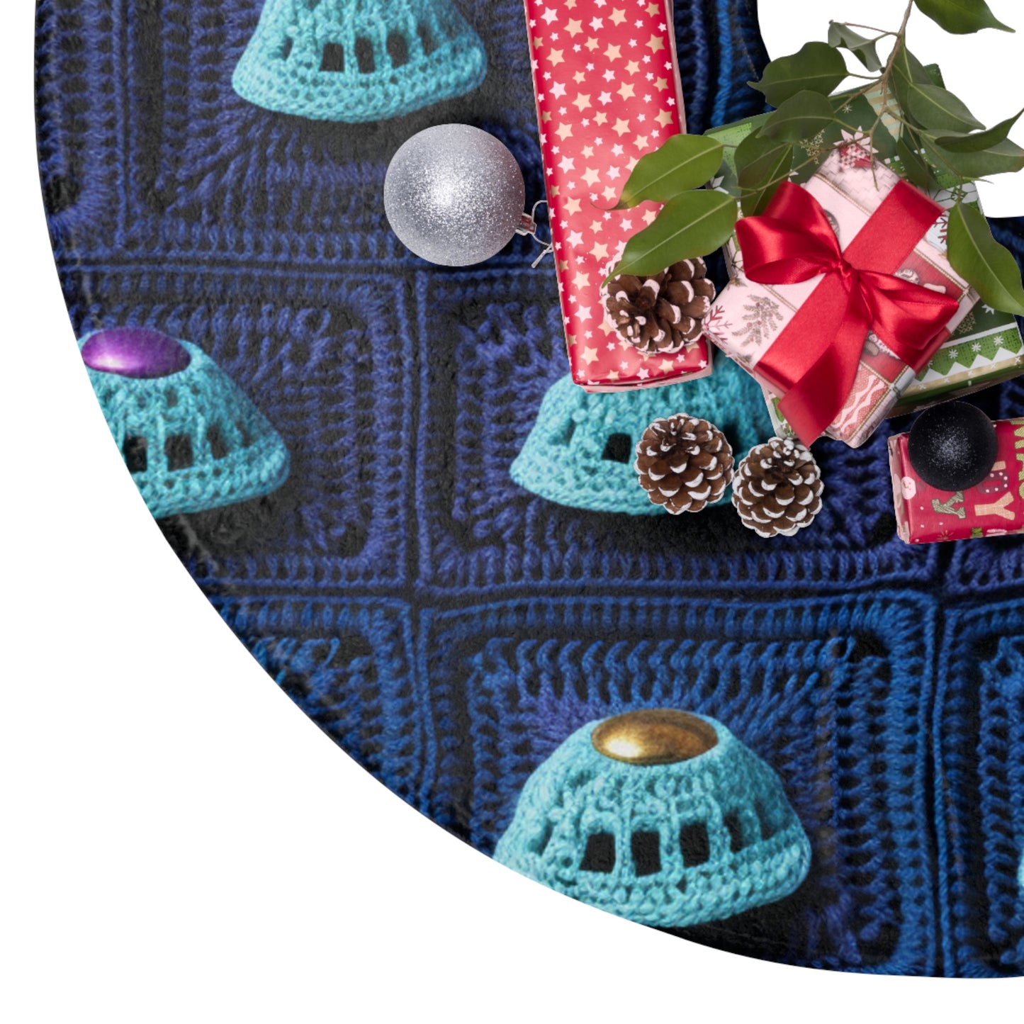 Spaceship UFO Crochet - Galactic Travel Ship - Alien Craft - Flying Saucer - Christmas Tree Skirts