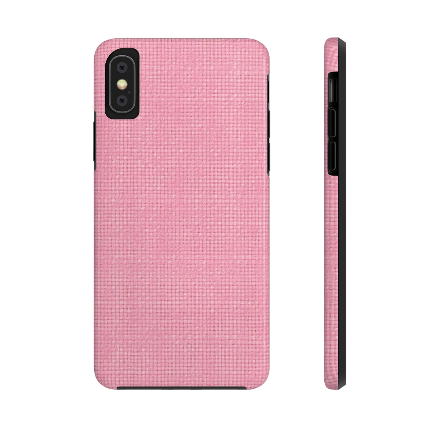 Pastel Rose Pink: Denim-Inspired, Refreshing Fabric Design - Tough Phone Cases