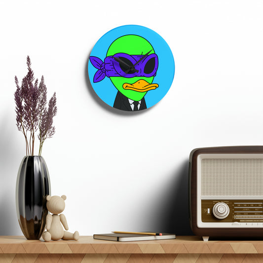 Alien Galactic Space Visitor 751 - Acrylic Wall Clock