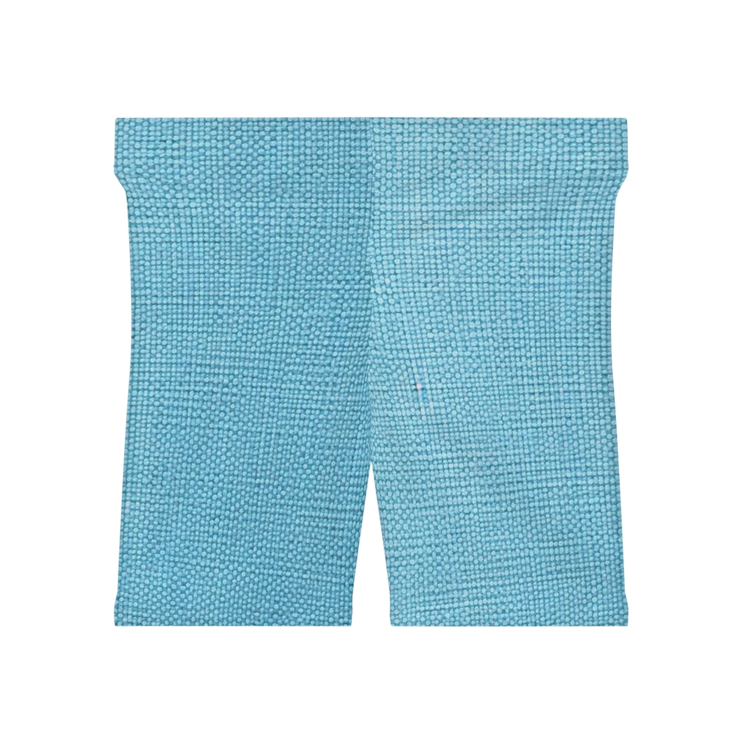 Bright Aqua Teal: Denim-Inspired Refreshing Blue Summer Fabric - Women's Biker Shorts (AOP)