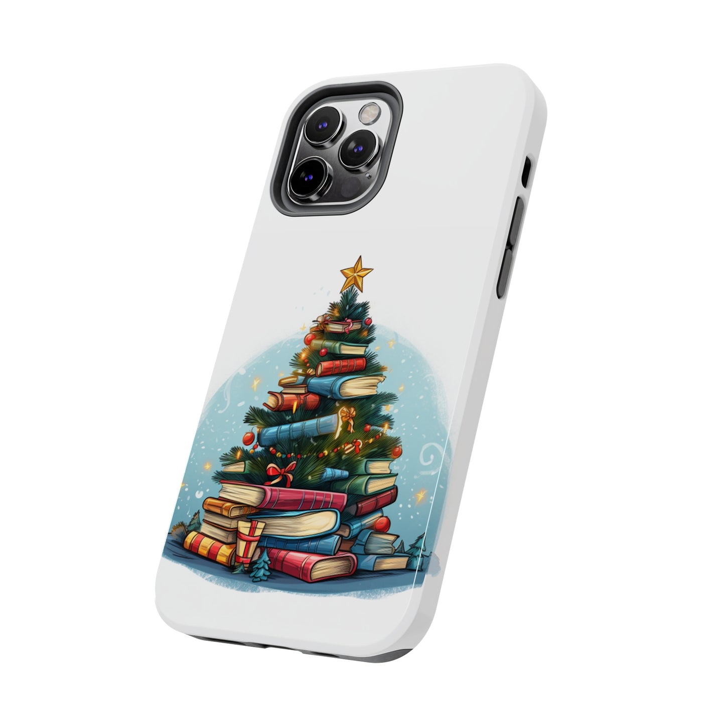 Book Lover Christmas Tree, Gift For Readers - Tough Phone Cases