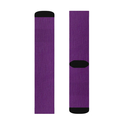 Violet/Plum/Purple: Denim-Inspired Luxurious Fabric - Sublimation Socks