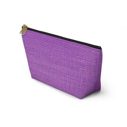 Hyper Iris Orchid Red: Denim-Inspired, Bold Style - Accessory Pouch w T-bottom