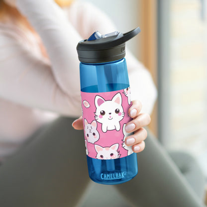 Cartoon Anime Kitten, Cat, Kitty - Cute and Colorful - CamelBak Eddy®  Water Bottle, 20oz\25oz