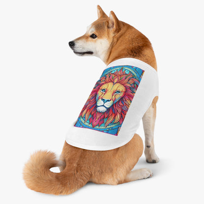 Astrological Leo - Cosmic Zodiac Constellation, Lion Symbol Art - Pet Tank Top