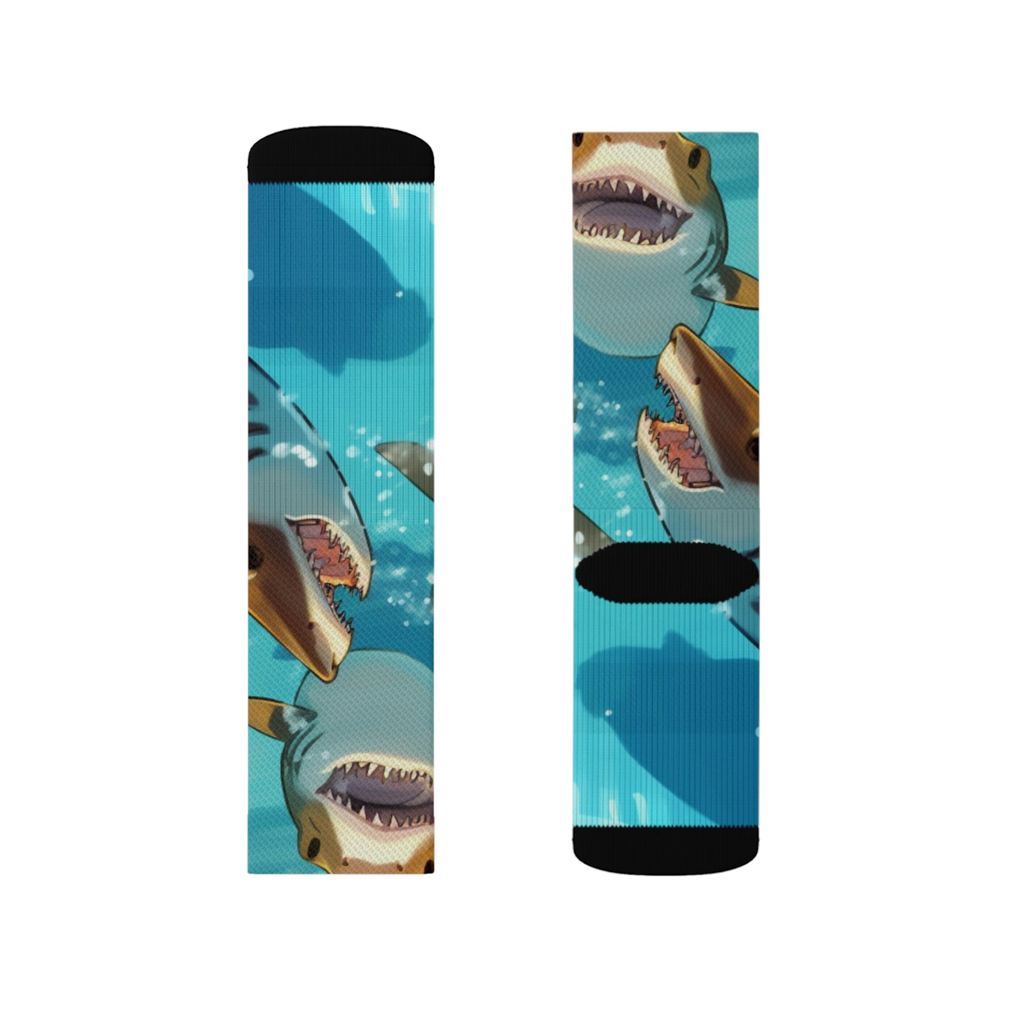 Tiger Shark: Ocean Marine Wildlife - Underwater - Sublimation Socks