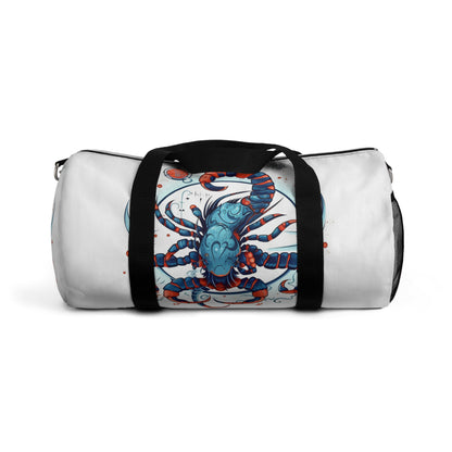 Cute Scorpio Zodiac Sign - Big Claws, Long Tail Cosmic Astrology Symbol - Duffel Bag