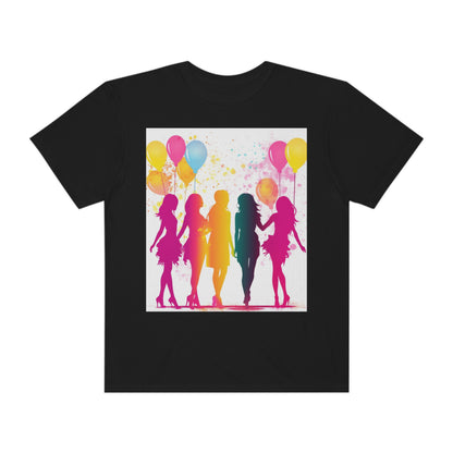 Bachelorette Party Sassy Vibrant Design, Bride Squad Theme, Colorful - Unisex Garment-Dyed T-shirt