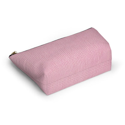 Blushing Garment Dye Pink: Denim-Inspired, Soft-Toned Fabric - Accessory Pouch w T-bottom