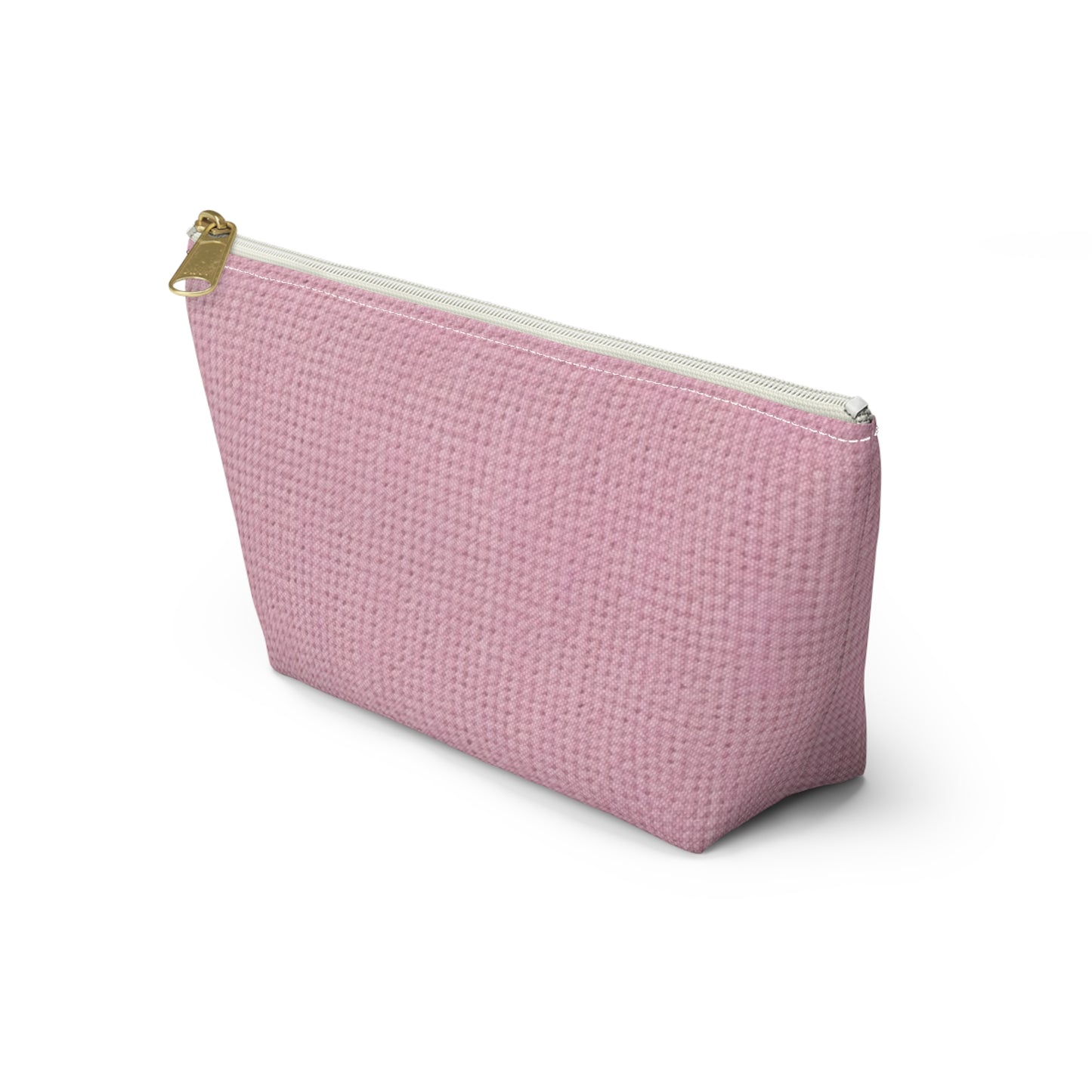 Blushing Garment Dye Pink: Denim-Inspired, Soft-Toned Fabric - Accessory Pouch w T-bottom