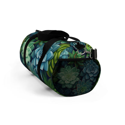 Minimalist Succulent Array - Vibrant Botanical Pattern Duffel Bag