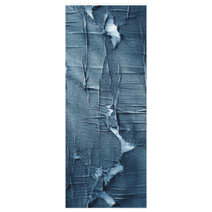 Distressed Blue Denim-Look: Edgy, Torn Fabric Design - Wrapping Paper