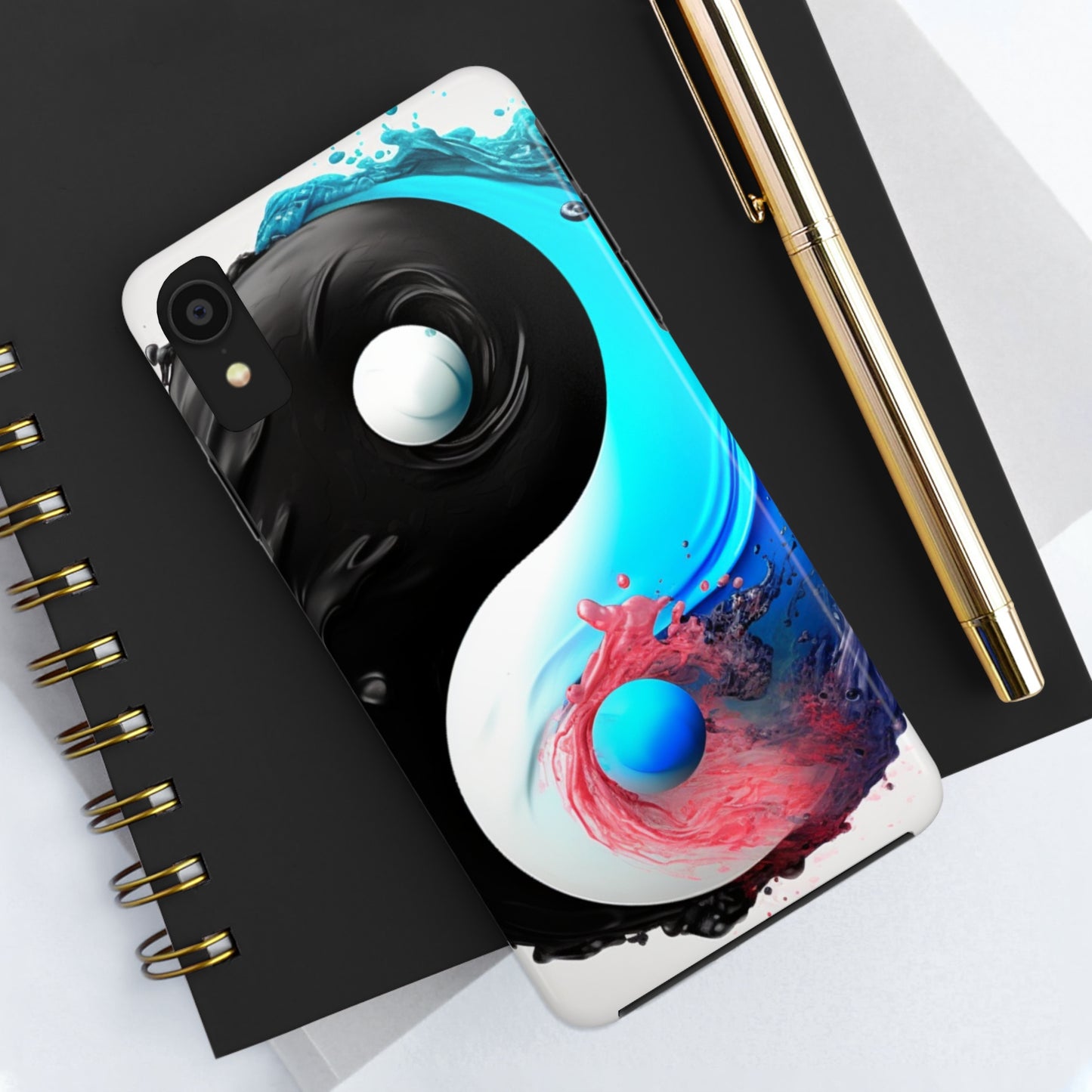 Yin Yang Symbol, Colorful Paint Style - Artistic Decor - Tough Phone Cases