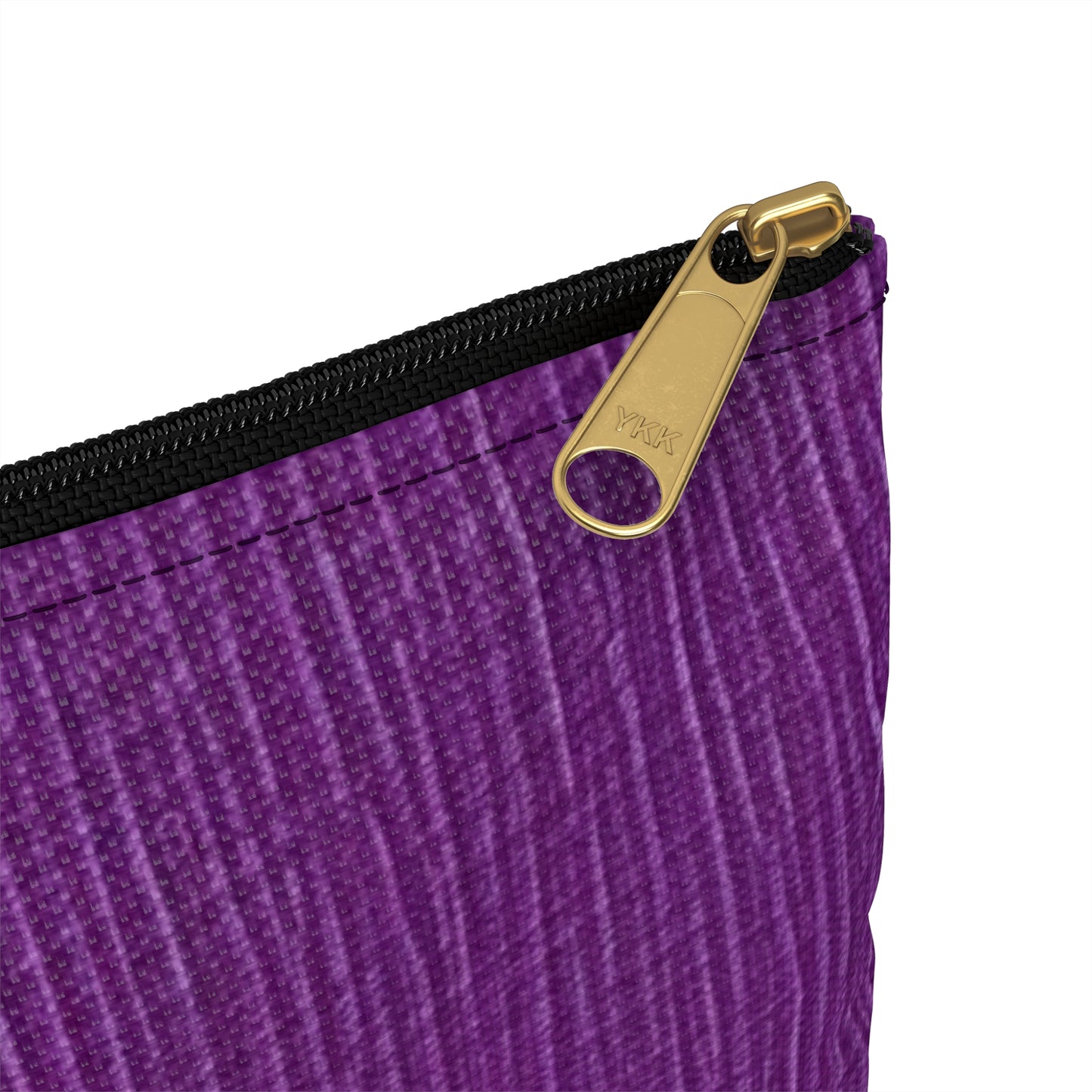 Violet/Plum/Purple: Denim-Inspired Luxurious Fabric - Accessory Pouch