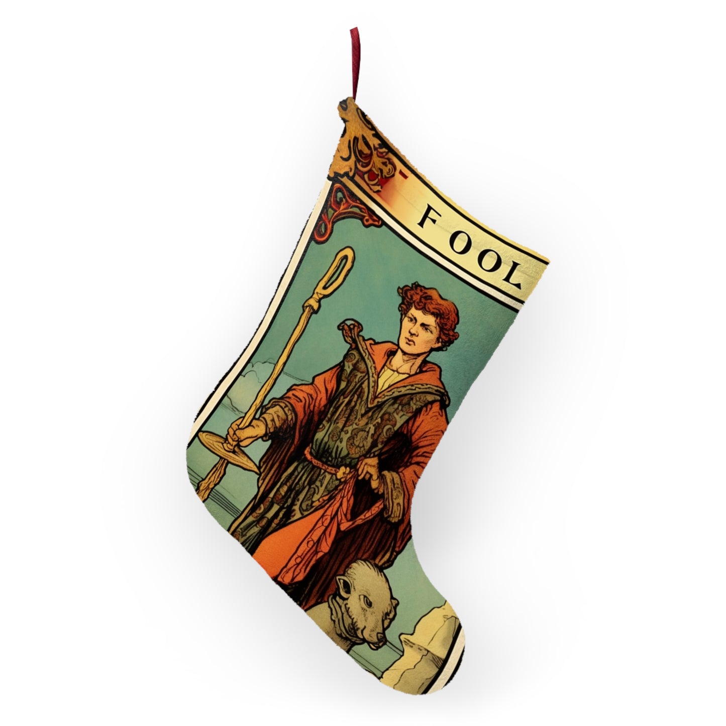 Mystical Tarot - Artistic Depiction of The Fool Card - Christmas Stockings