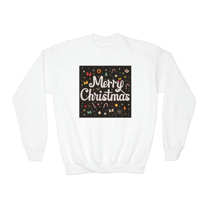 Merry Christmas Retro - Youth Crewneck Sweatshirt