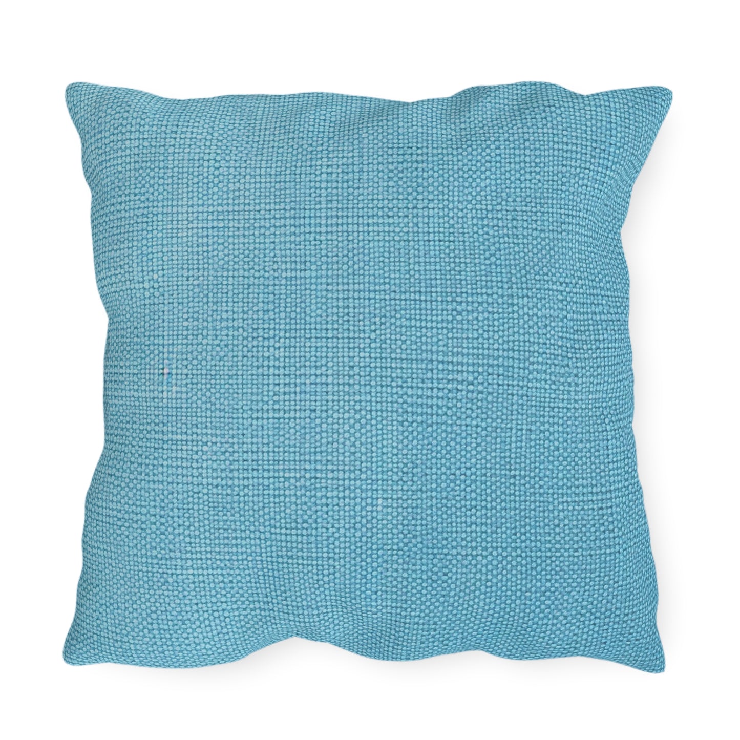 Bright Aqua Teal: Denim-Inspired Refreshing Blue Summer Fabric - Outdoor Pillows