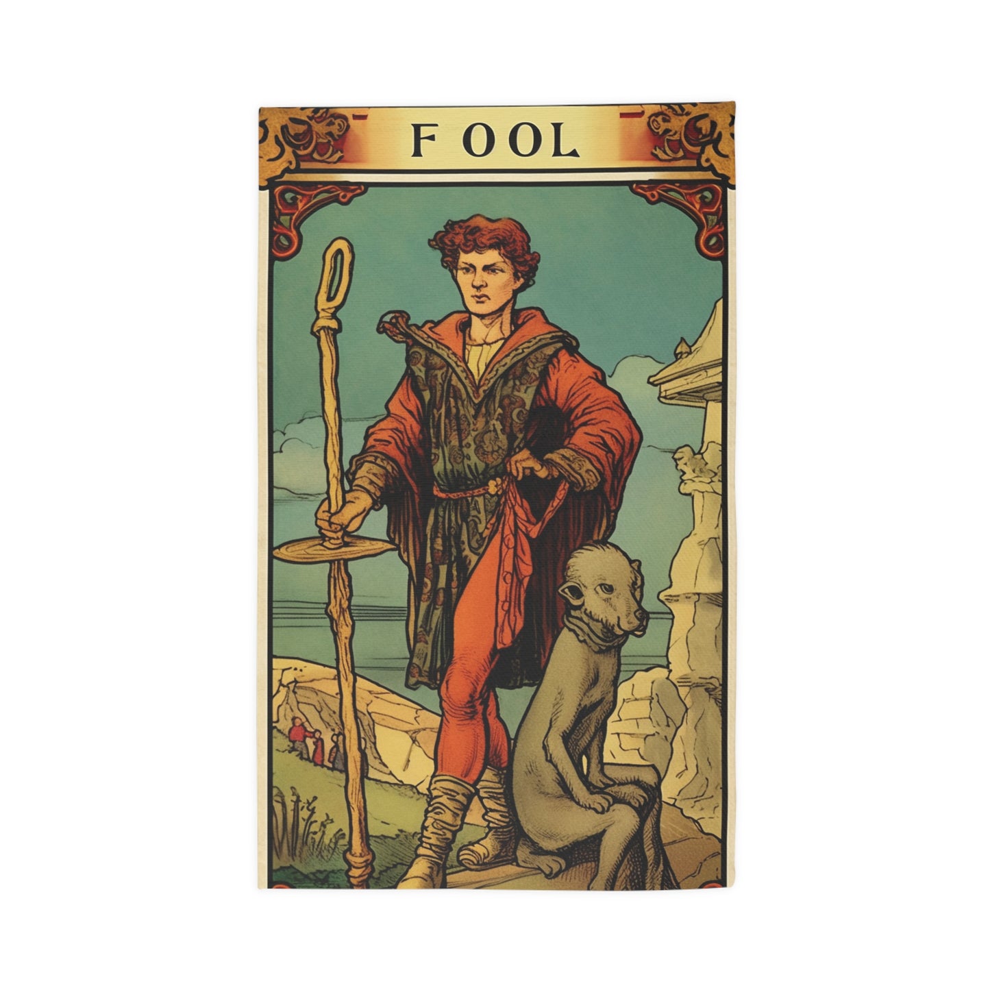 Mystical Tarot - Artistic Depiction of The Fool Card - Dobby Rug