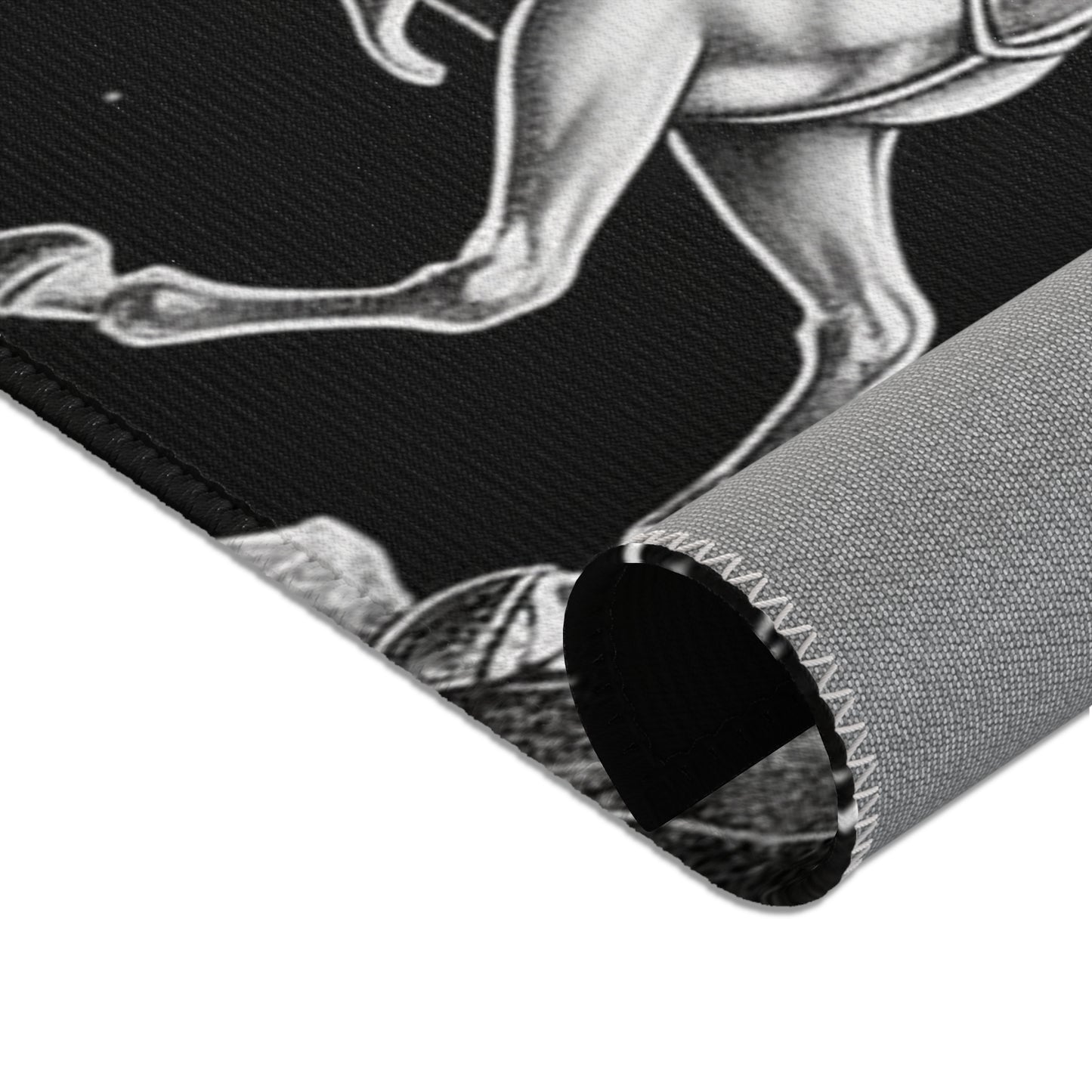 Sagittarius Zodiac Black & White Archer Design - Area Rugs