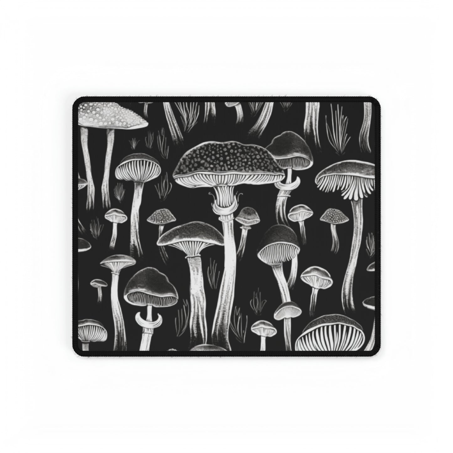 Psychedelic Mushrooms Seamless Repeat Pattern - Desk Mats