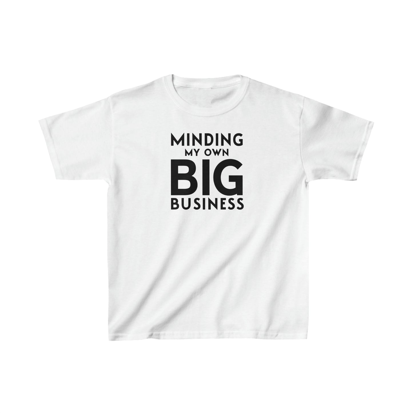 Minding My Own Big Business、ギフトショップストア、キッズヘビーコットン™Tシャツ