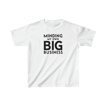 Minding My Own Big Business、ギフトショップストア、キッズヘビーコットン™Tシャツ