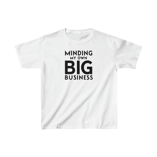 Minding My Own Big Business, Gift Shop Store, Kids Heavy Cotton™ Tee