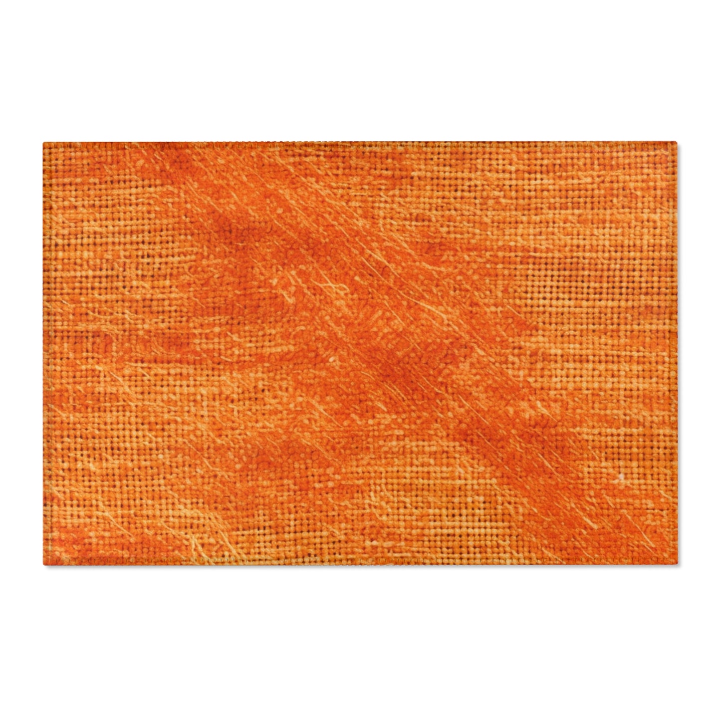 Burnt Orange/Rust: Denim-Inspired Autumn Fall Color Fabric - Area Rugs