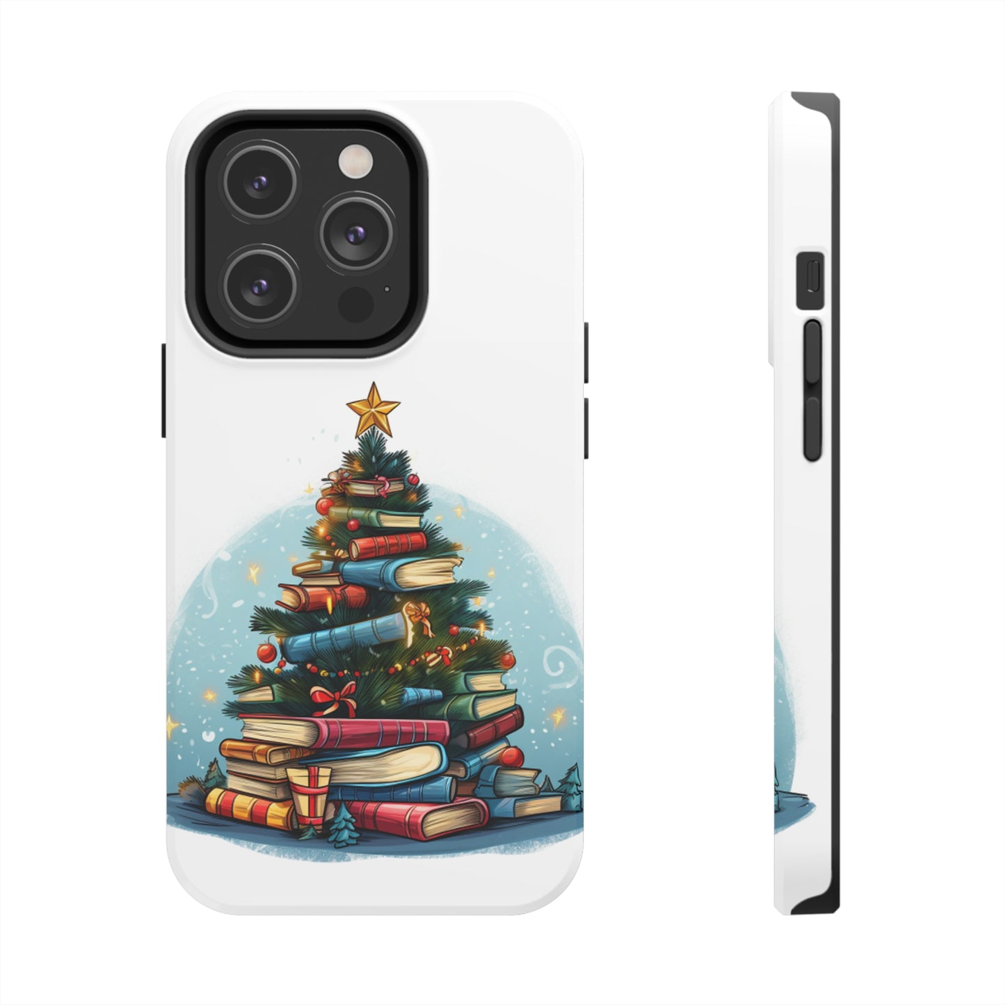 Book Lover Christmas Tree, Gift For Readers - Tough Phone Cases