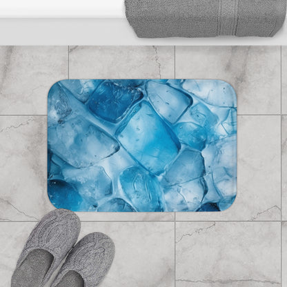 Patrón de hielo congelado - Alfombra de baño