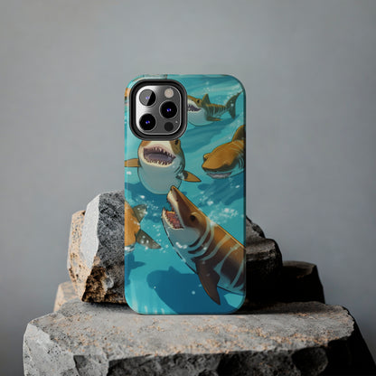 Tiger Shark: Ocean Marine Wildlife - Underwater - Tough Phone Cases