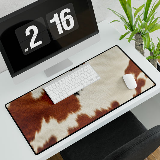 Hair Cowhide Leather Natural Design Tough Durable Rugged Style - Desk Mats