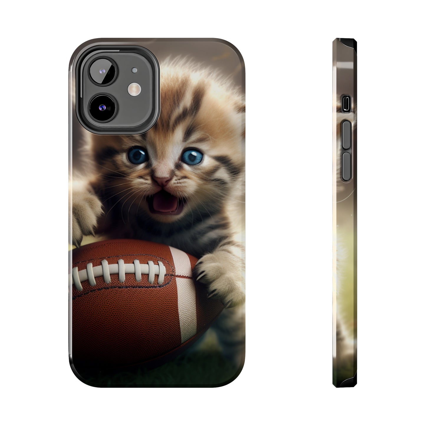 Football Kitten Touchdown: el juego deportivo ganador de Tabby - Estuches resistentes para teléfonos