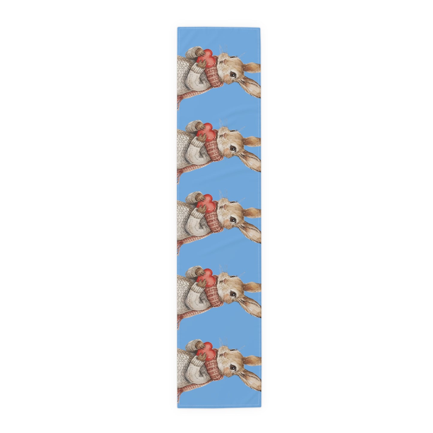 Easter Bunny Heartfelt Rabbit Gift - Table Runner (Cotton, Poly)