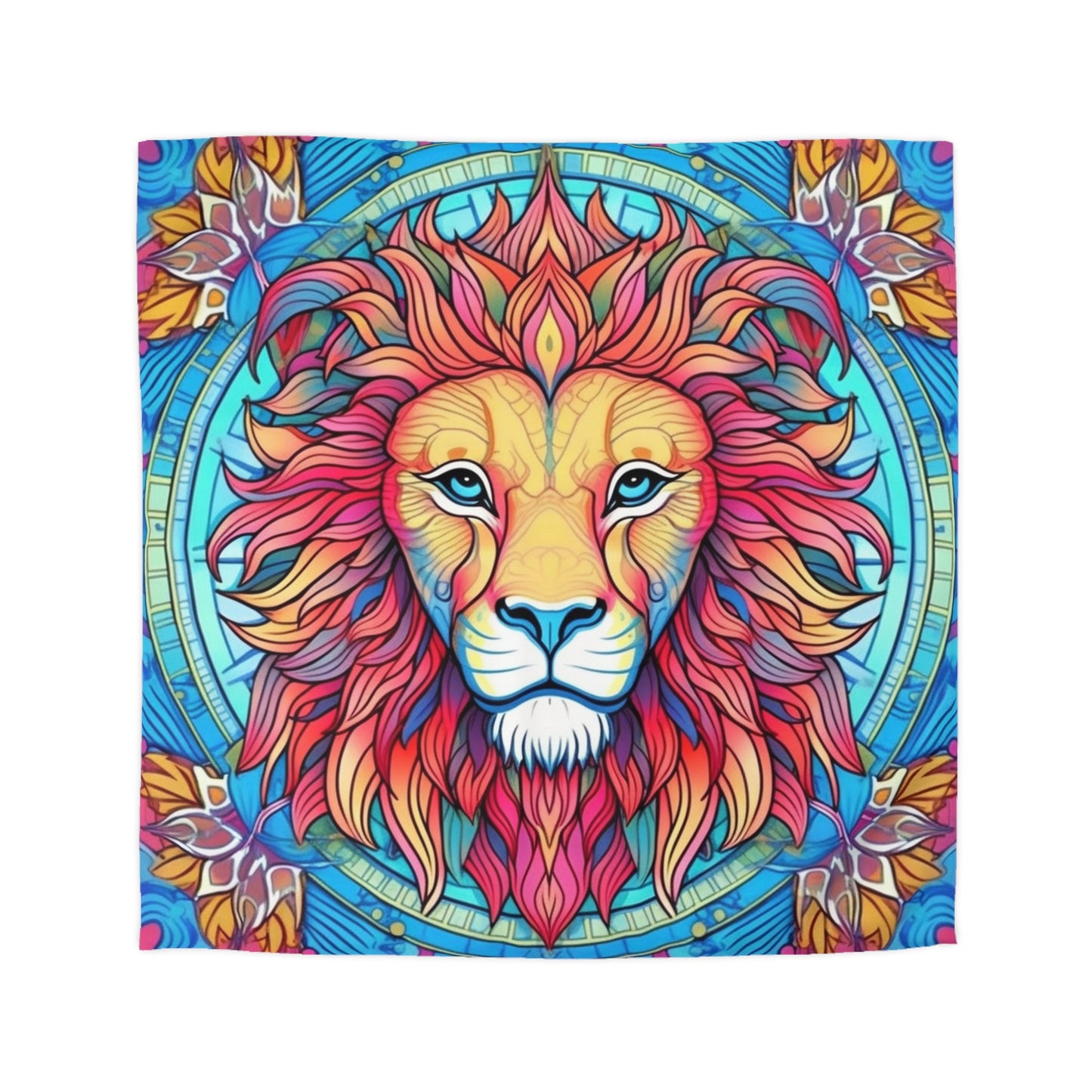 Astrological Leo - Cosmic Zodiac Constellation, Lion Symbol Art - Microfiber Duvet Cover