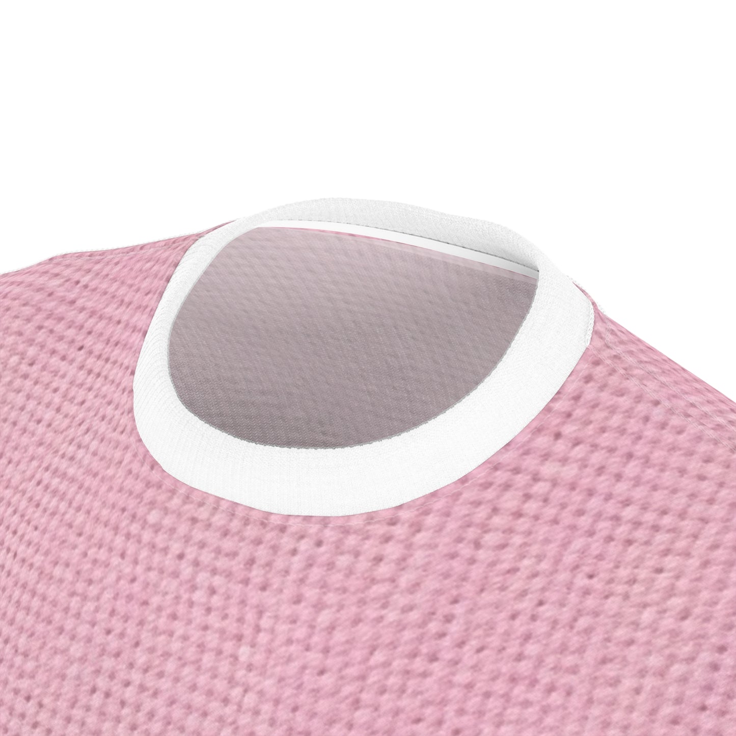 Blushing Garment Dye Pink: Denim-Inspired, Soft-Toned Fabric - Unisex Cut & Sew Tee (AOP)