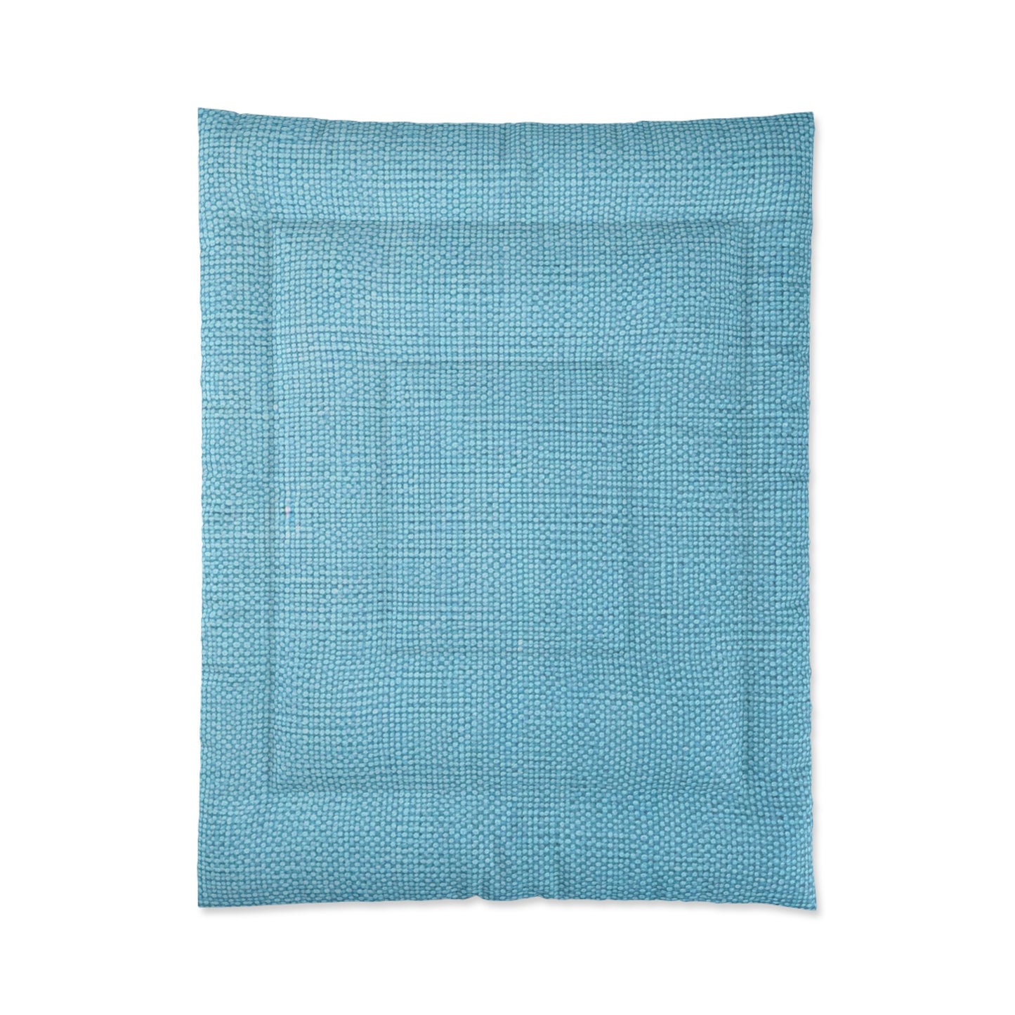 Bright Aqua Teal: Denim-Inspired Refreshing Blue Summer Fabric - Comforter