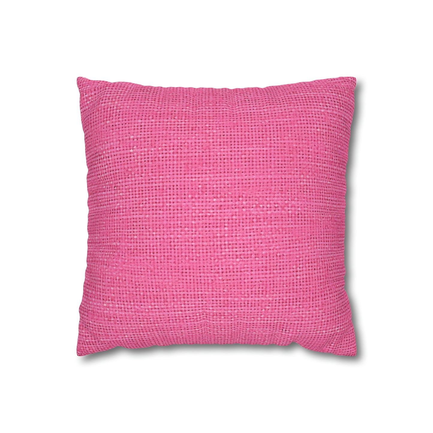 Doll-Like Pink Denim Designer Fabric Style - Spun Polyester Square Pillow Case