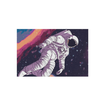 Astro Pioneer - Star-filled Galaxy Illustration - Outdoor Rug